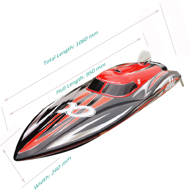 Sizes Display of Super Fast Biggest Brushless Speed Boat for Adults alpha 8901R